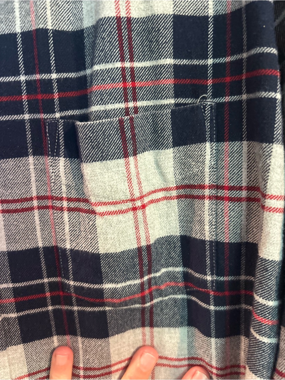 UNTUCKit Men’s Plaid Flannel Button Front Shirt Long Sleeve Blue Large - Picture 9 of 12